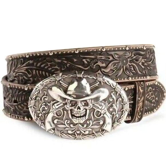 Belt Ghost of Tombstone Leather Studded BE - Picture 1 of 3
